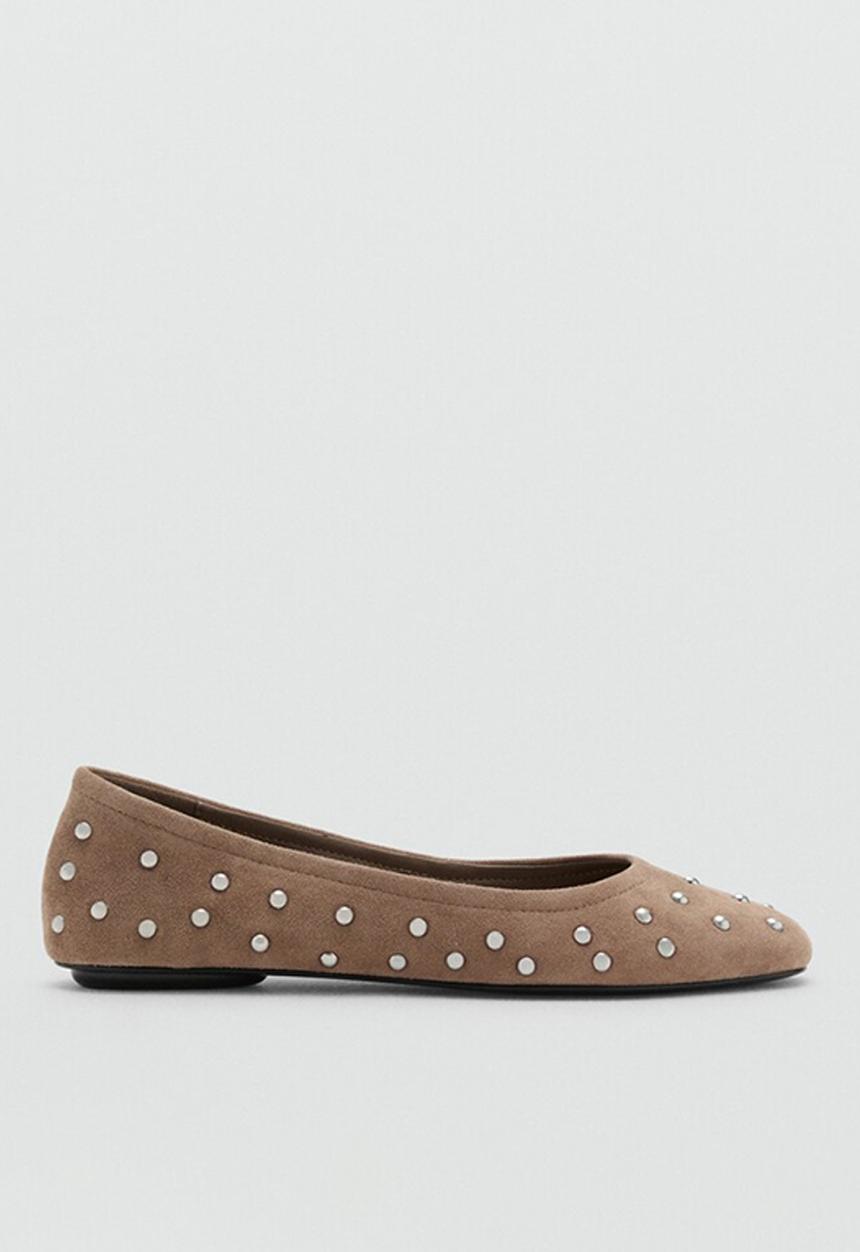 MANGO - Duma suede pump - light/pastel brown