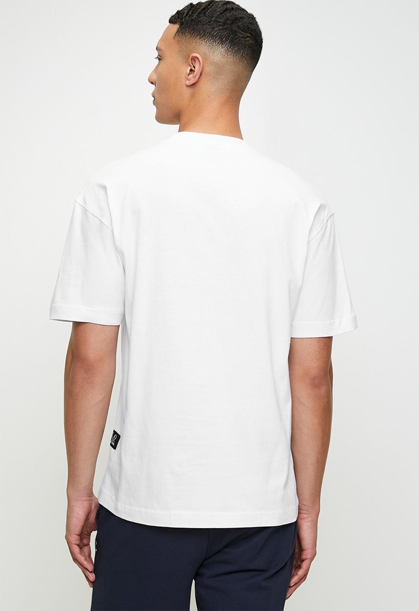 POLO - Vuyani pjc short sleeve cursive logo tee - white