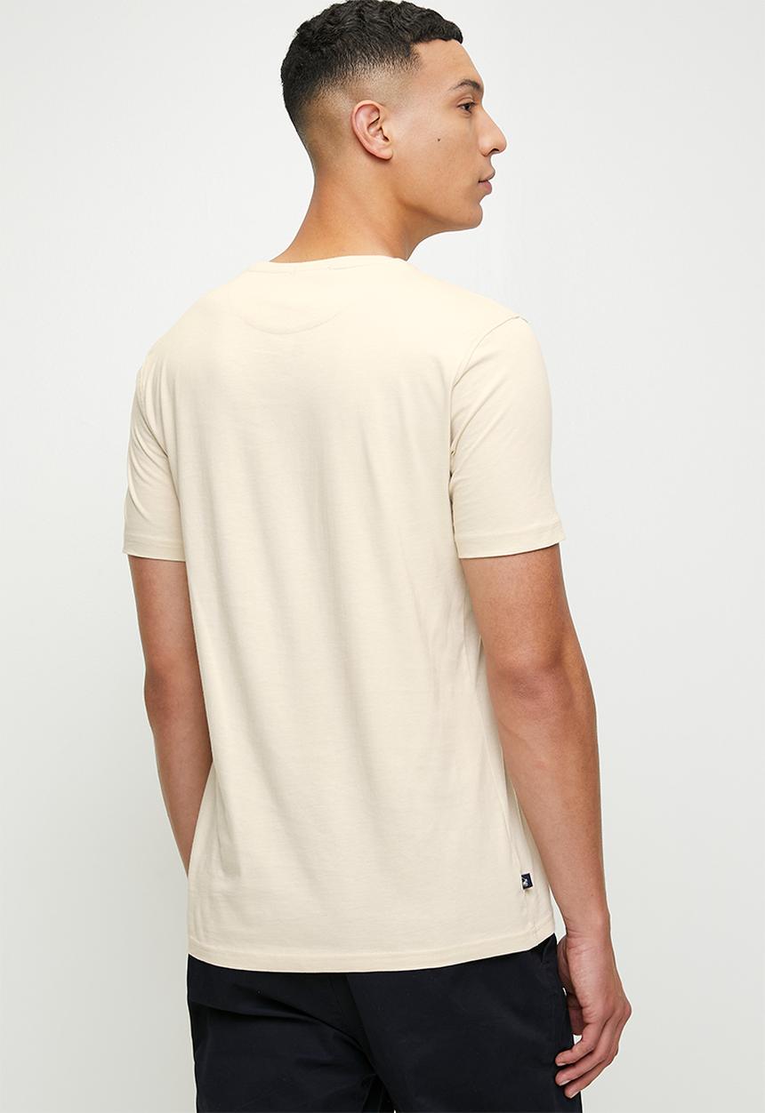 POLO - Bo printed graphic ss t-shirt - stone
