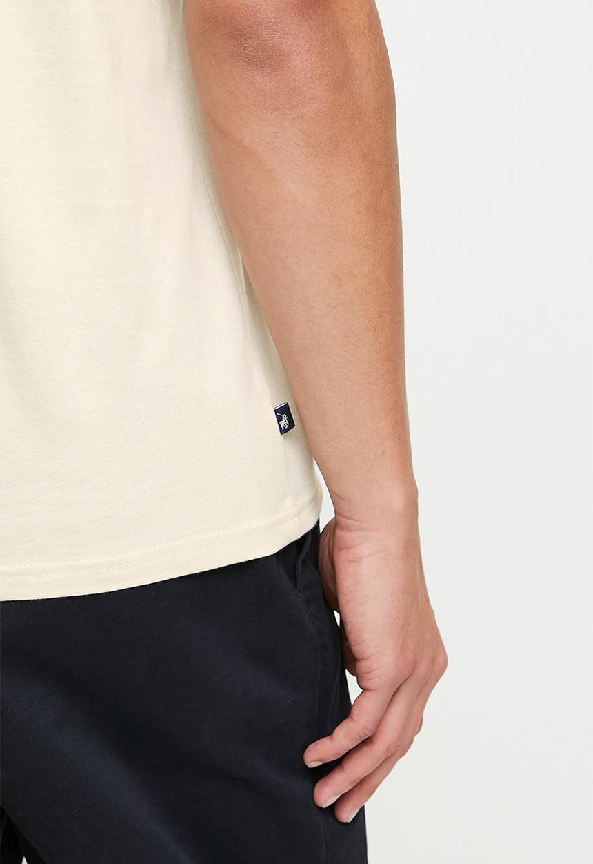 POLO - Bo printed graphic ss t-shirt - stone
