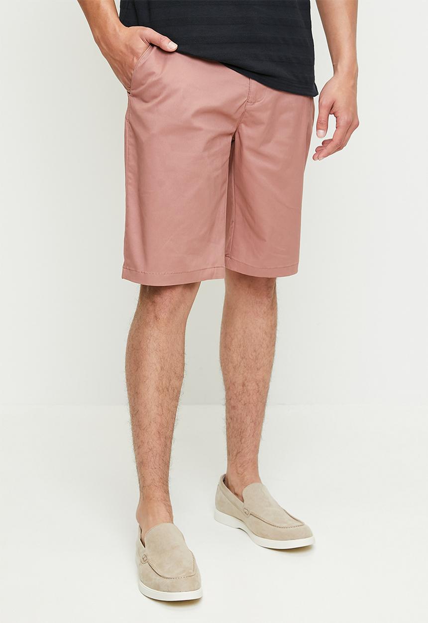 POLO - Ezra essential chino short - dark pink