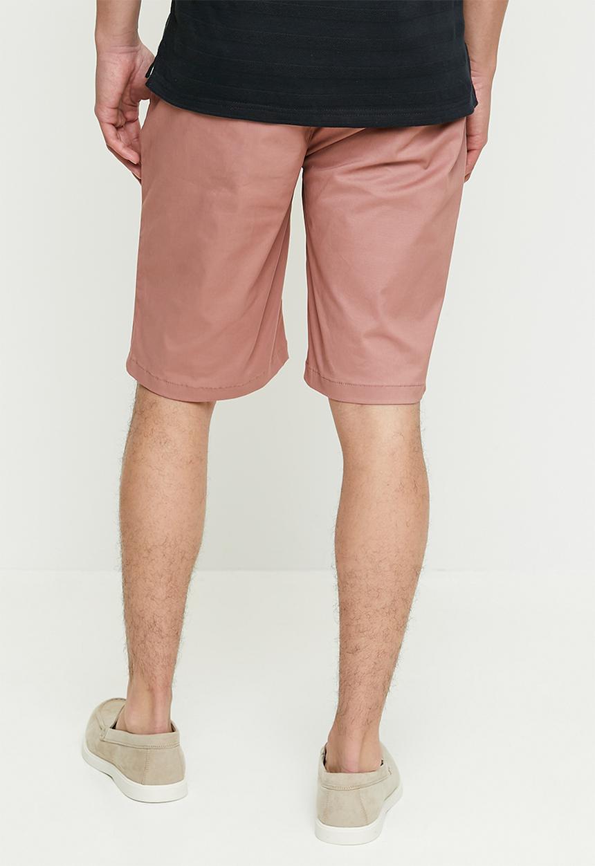 POLO - Ezra essential chino short - dark pink