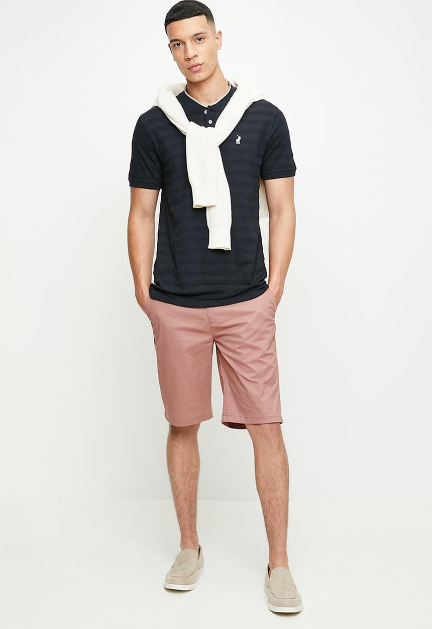 POLO - Ezra essential chino short - dark pink