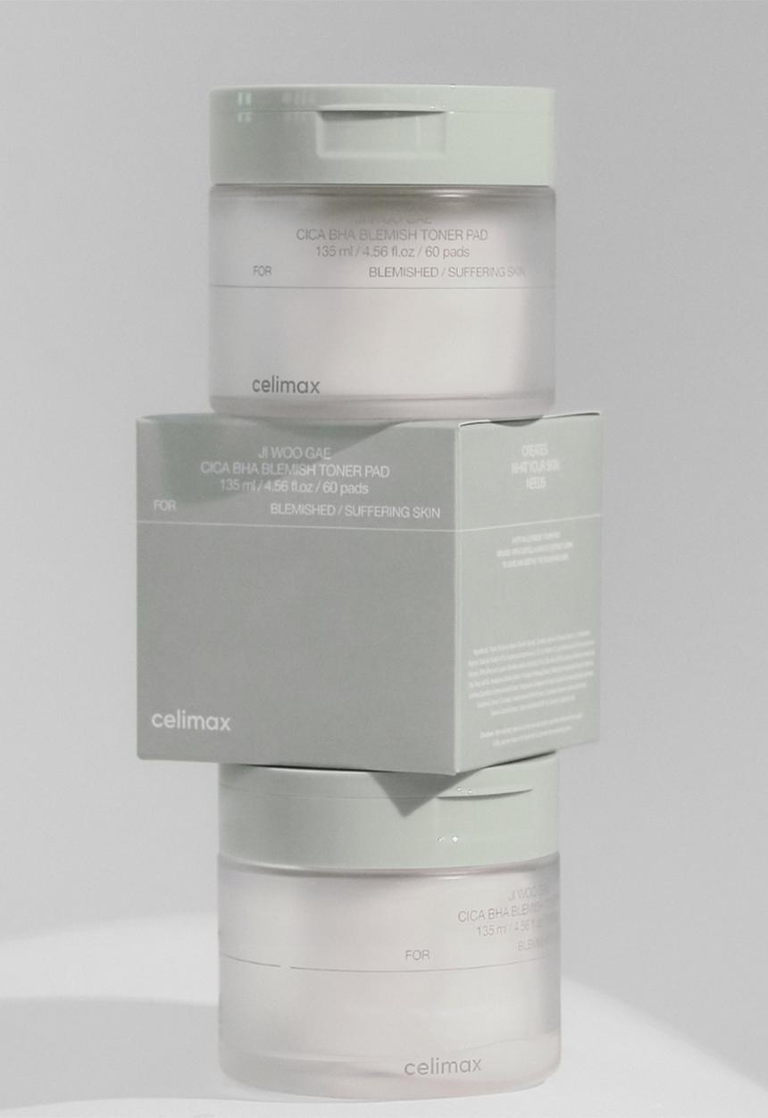Celimax - Ji Woo Gae Cica BHA Blemish Toner Pad