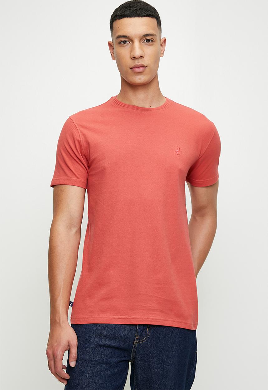 POLO - Dorian pique short sleeve T-shirt - dark pink