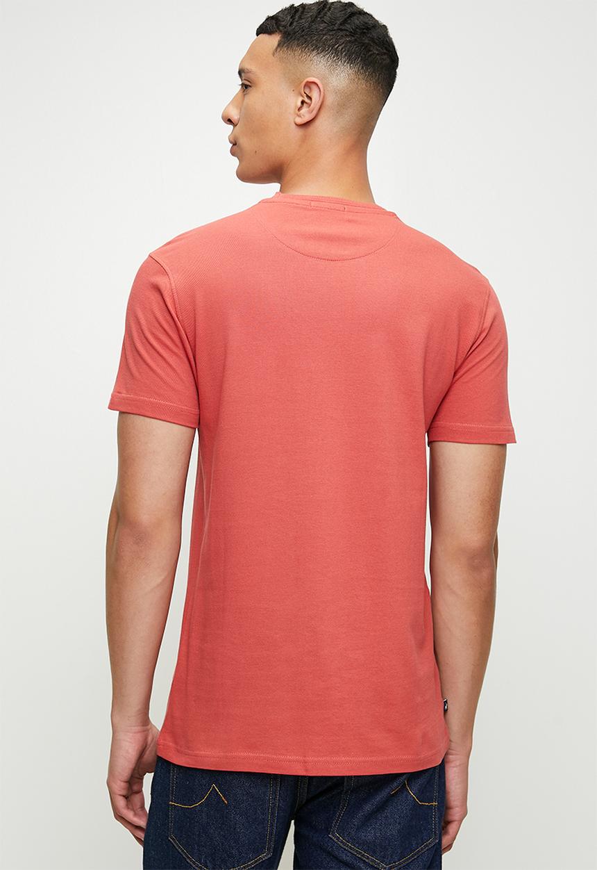 POLO - Dorian pique short sleeve T-shirt - dark pink