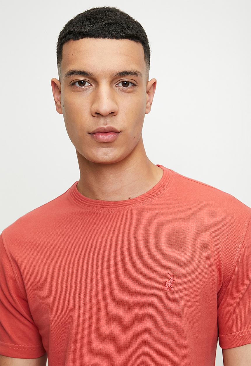 POLO - Dorian pique short sleeve T-shirt - dark pink