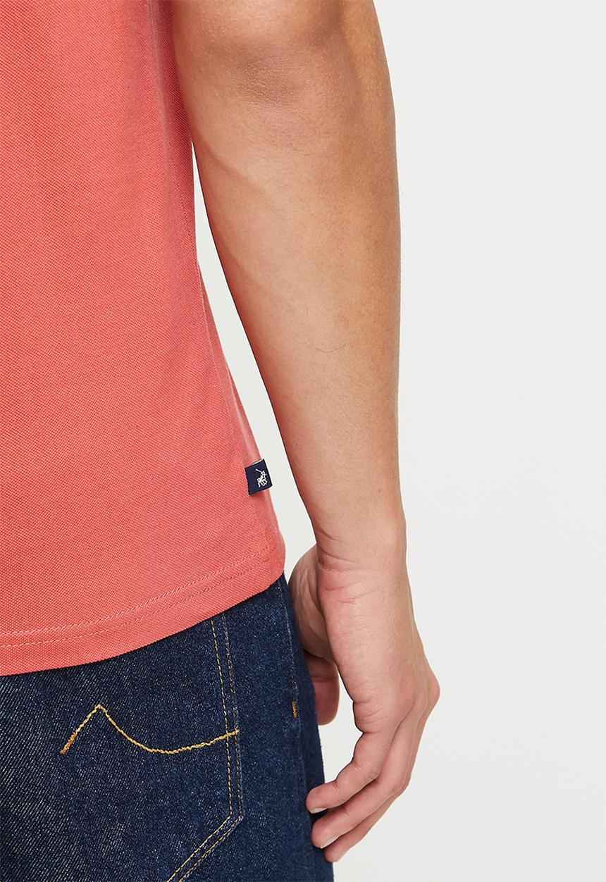 POLO - Dorian pique short sleeve T-shirt - dark pink