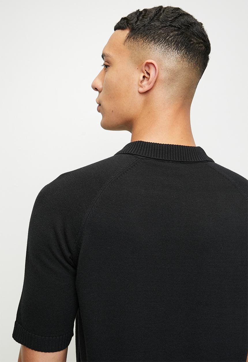 POLO - Kevin knitted golfer - black