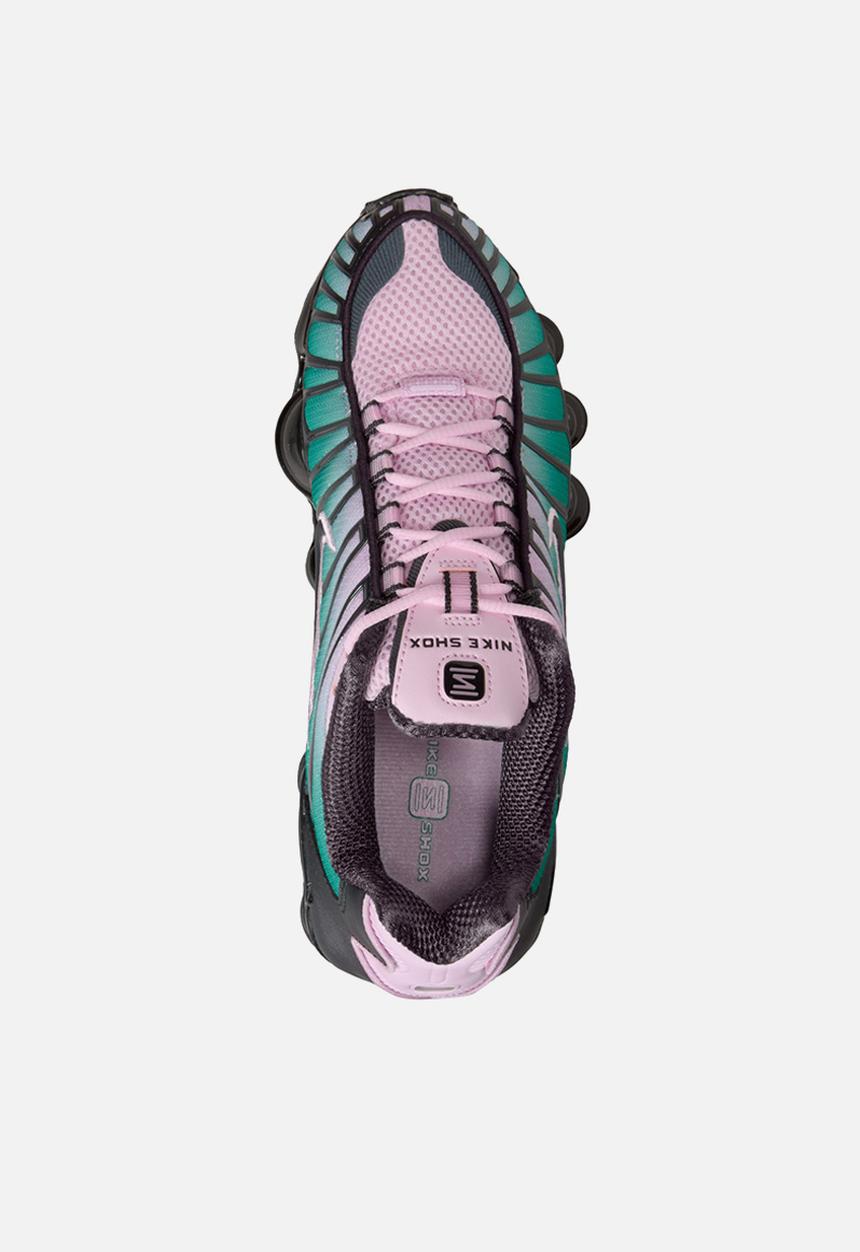 pink and blue nike shox