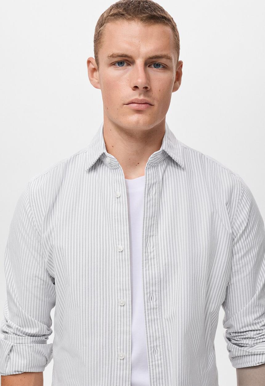 MANGO - Camisa Kodak1 - Grey