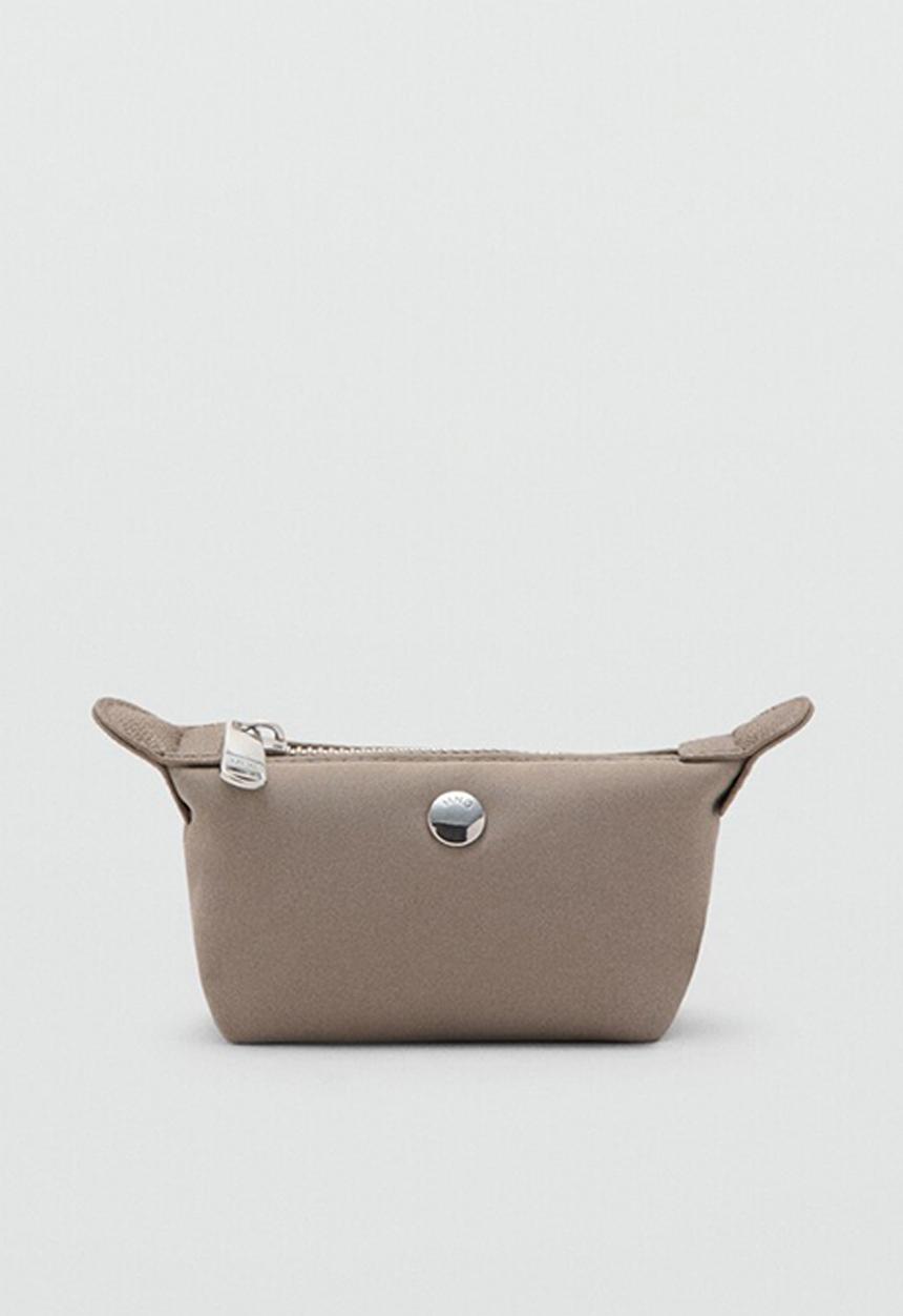 MANGO - Neceser P Nanda Cosmetic Bag - Greish Brown