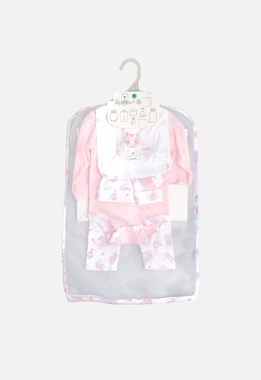 Character Group - 7 Piece gift set - pink & white