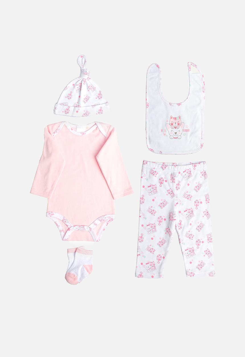 Character Group - 7 Piece gift set - pink & white