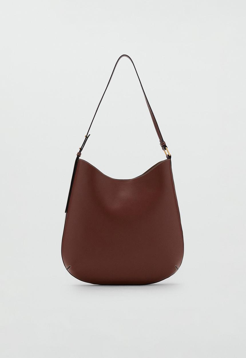 MANGO - Romeo shoulder bag - medium brown