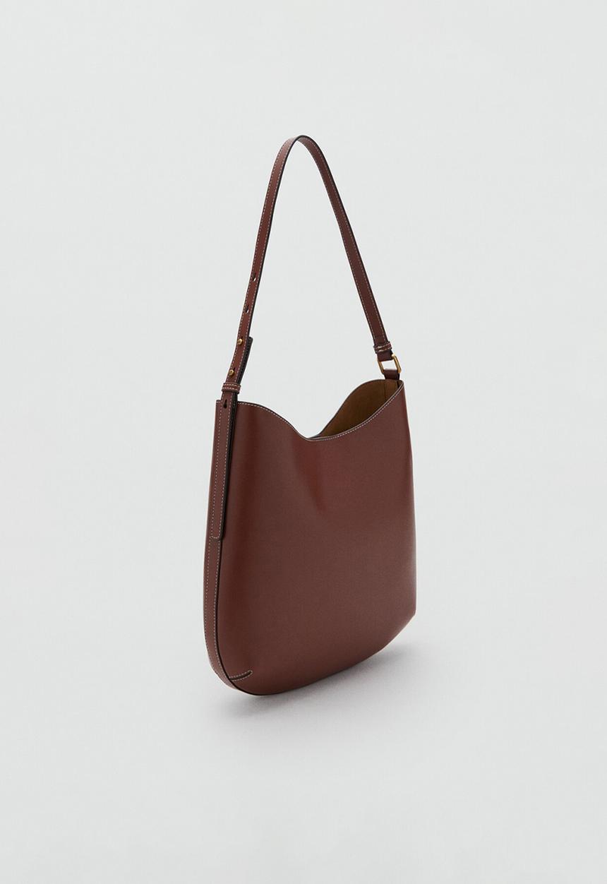 MANGO - Romeo shoulder bag - medium brown