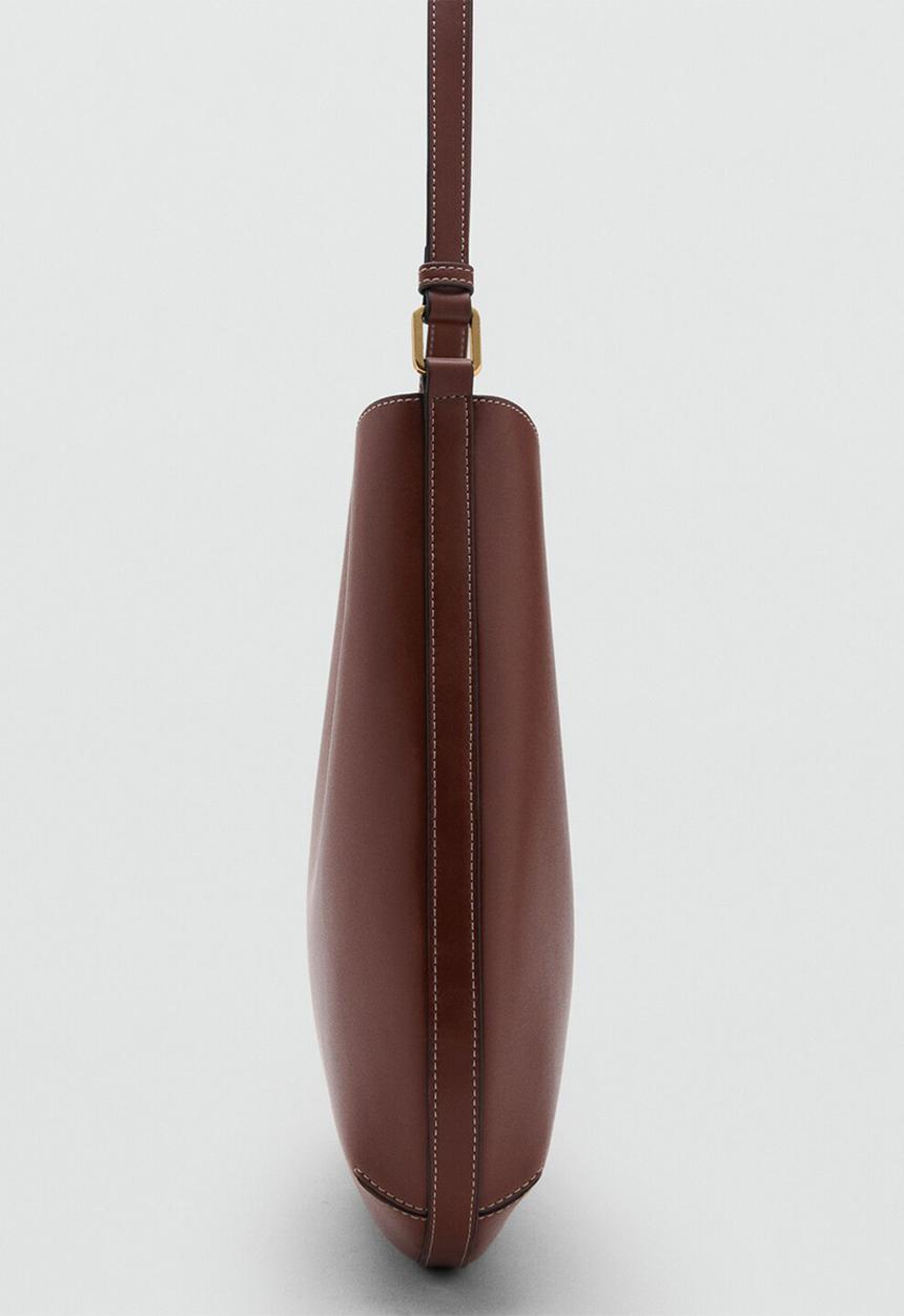 MANGO - Romeo shoulder bag - medium brown