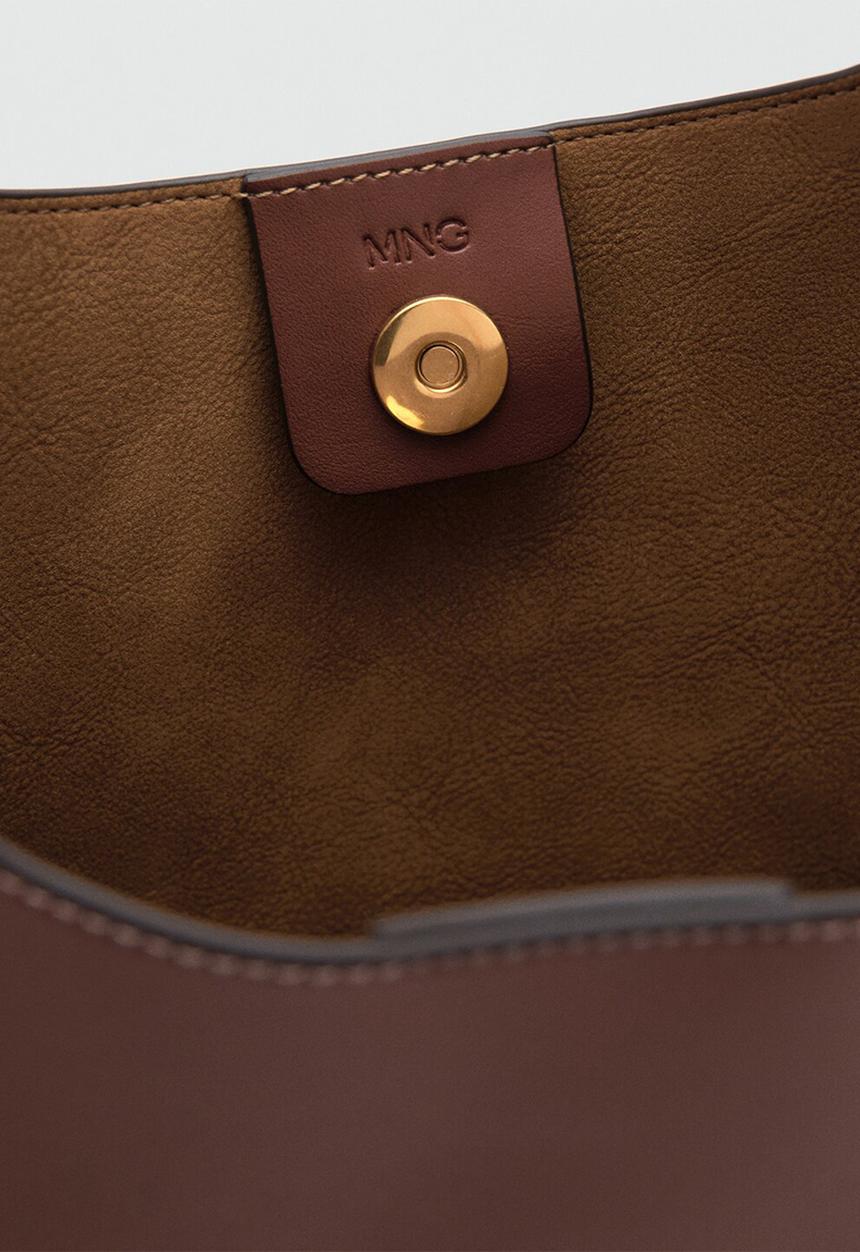 MANGO - Romeo shoulder bag - medium brown