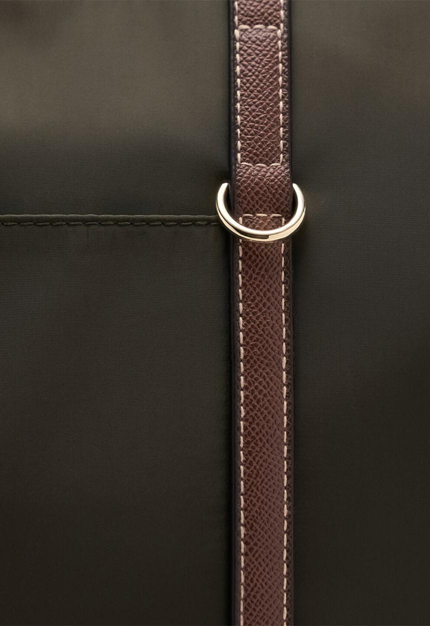 MANGO - Cobalt tote bag - brown/khaki