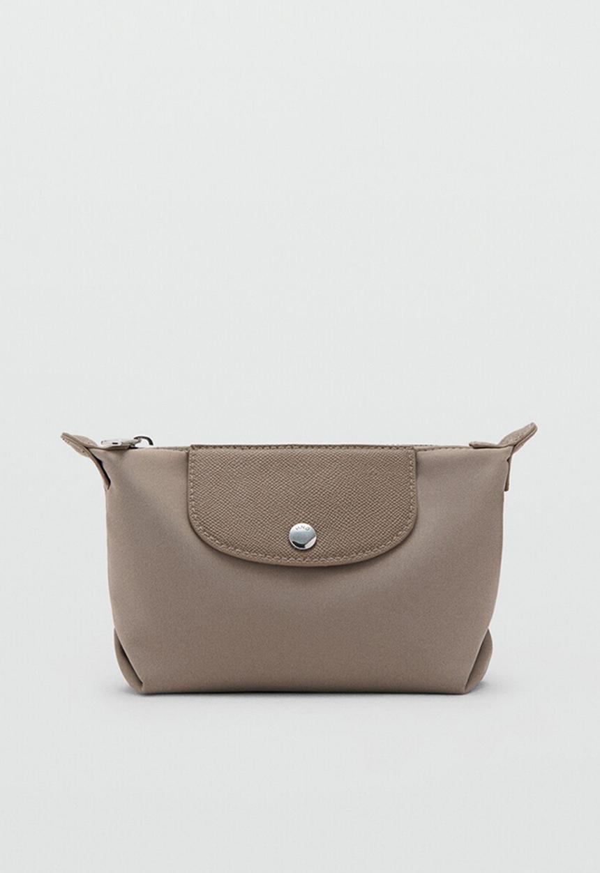 MANGO - Neceser M Nanda Cosmetic Bag - Greish Brown