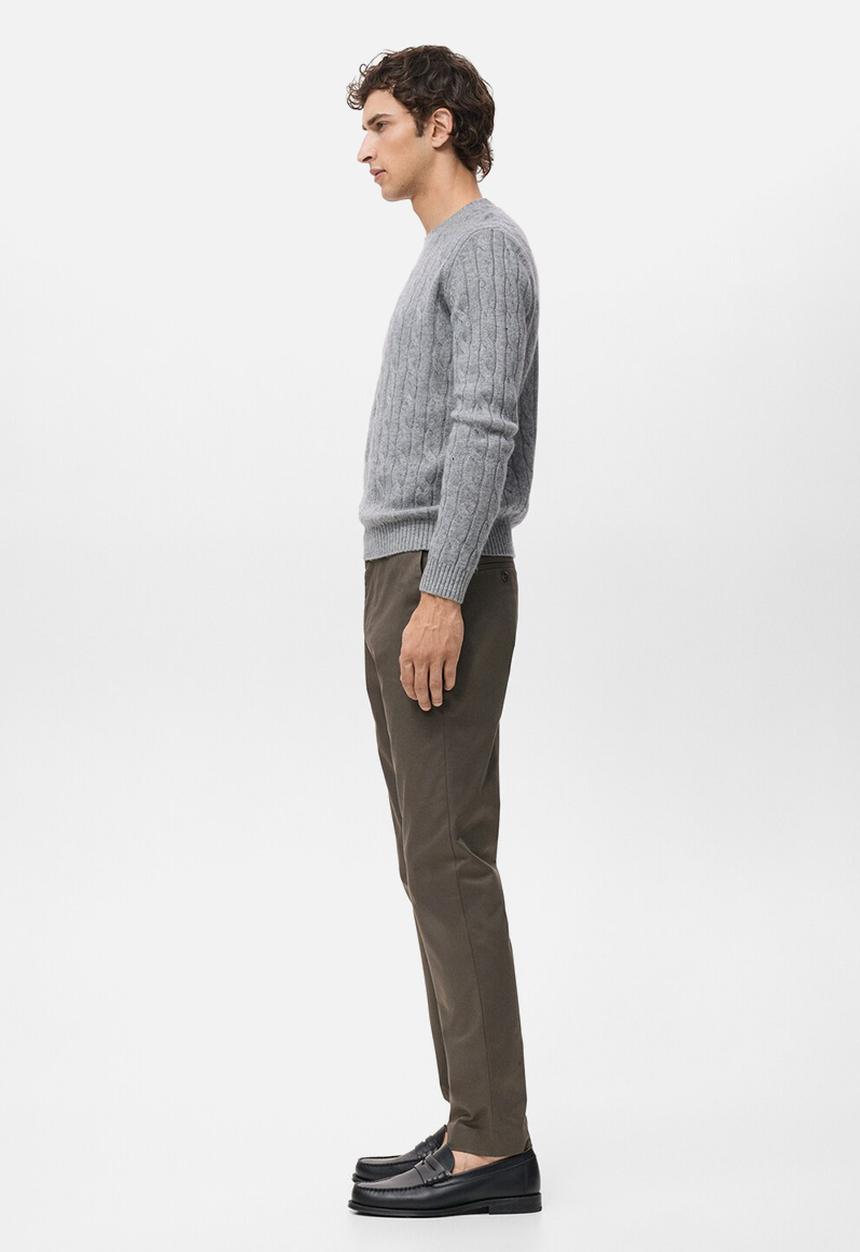MANGO - Pantalon Dublino - Dark Brown