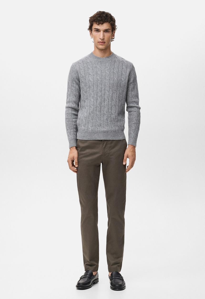 MANGO - Pantalon Dublino - Dark Brown