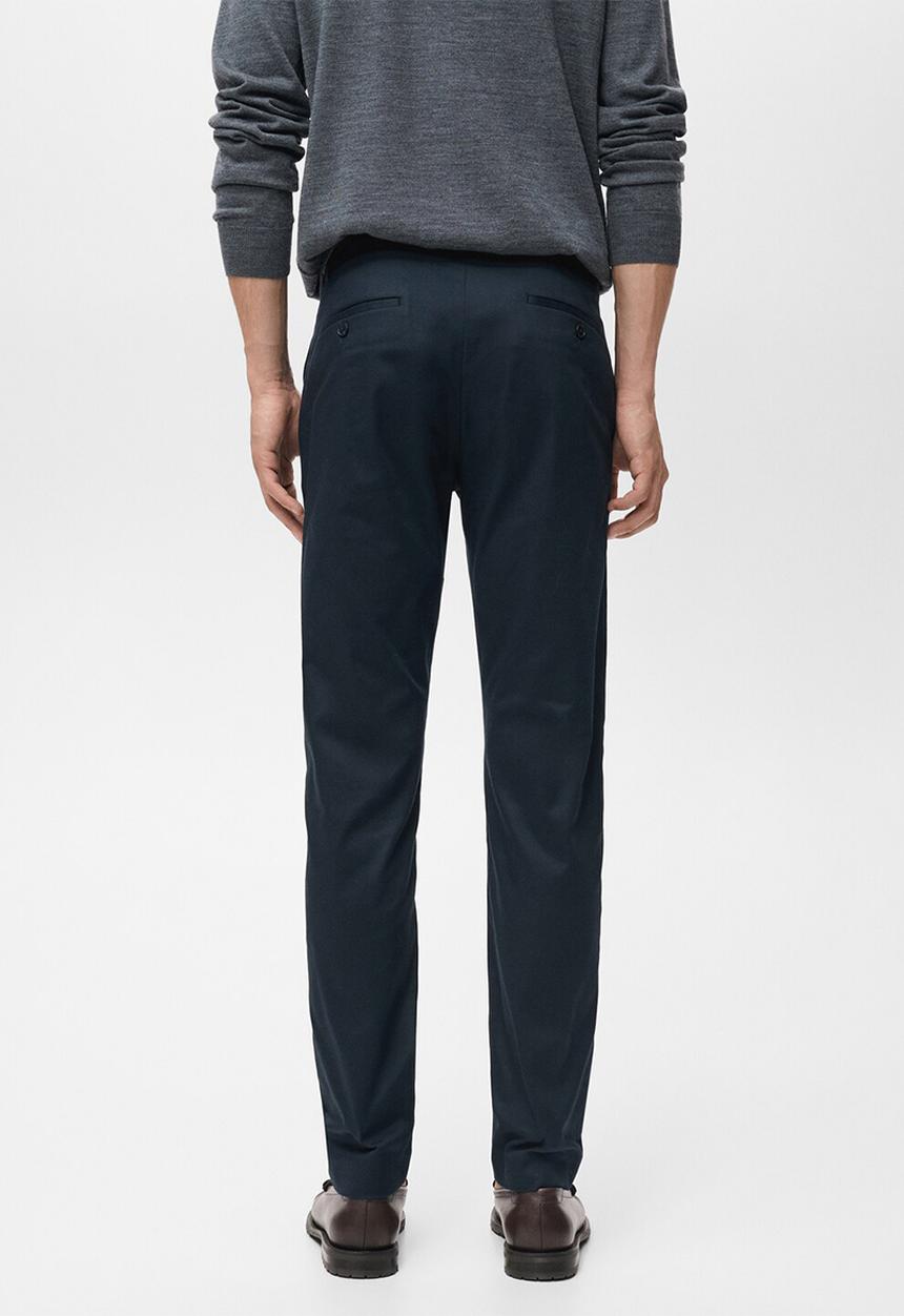 MANGO - Pantalon Dublino - Navy Blue