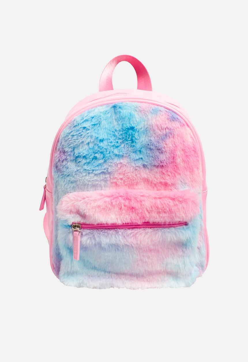 Character Group - Faux fur backpack - blue & pink