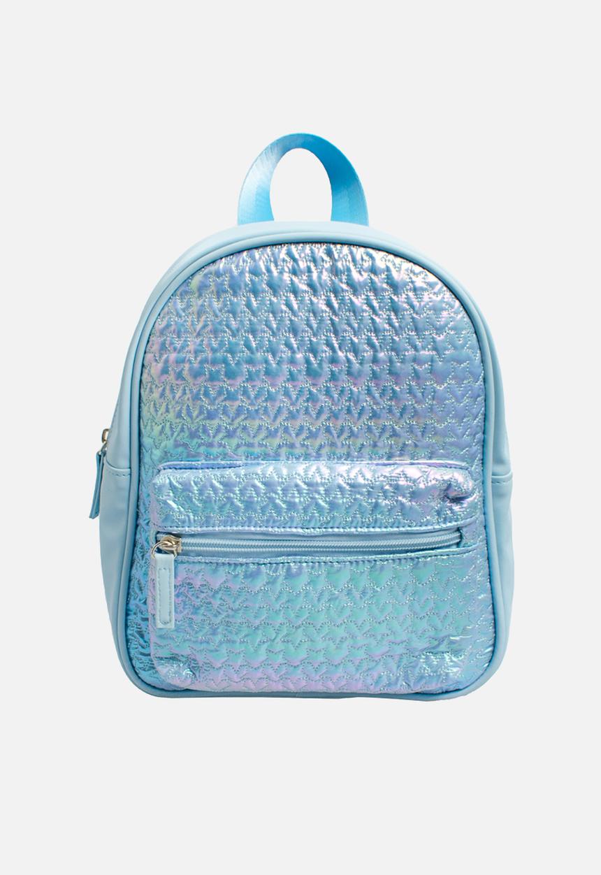 Character Group - Quilted iridescent backpack - aqua blue