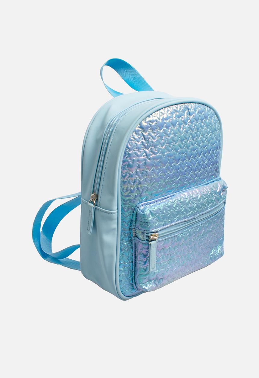 Character Group - Quilted iridescent backpack - aqua blue