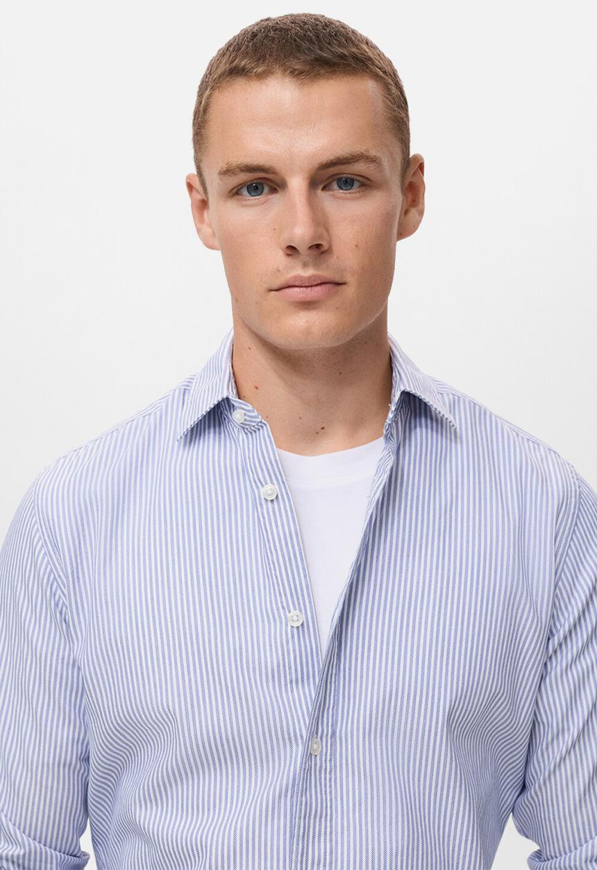 MANGO - Camisa Kodak2 - Navy & White 