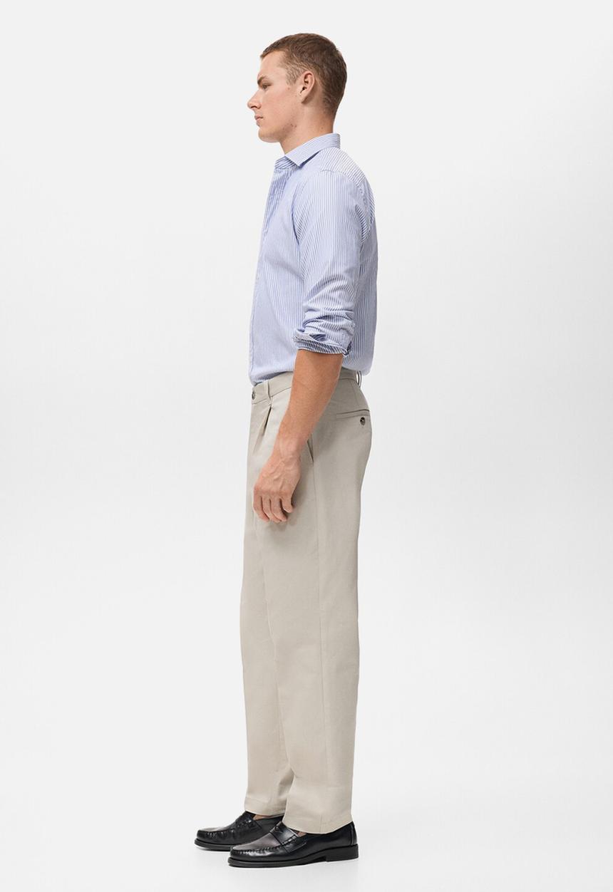 MANGO - Camisa Kodak2 - Navy & White 
