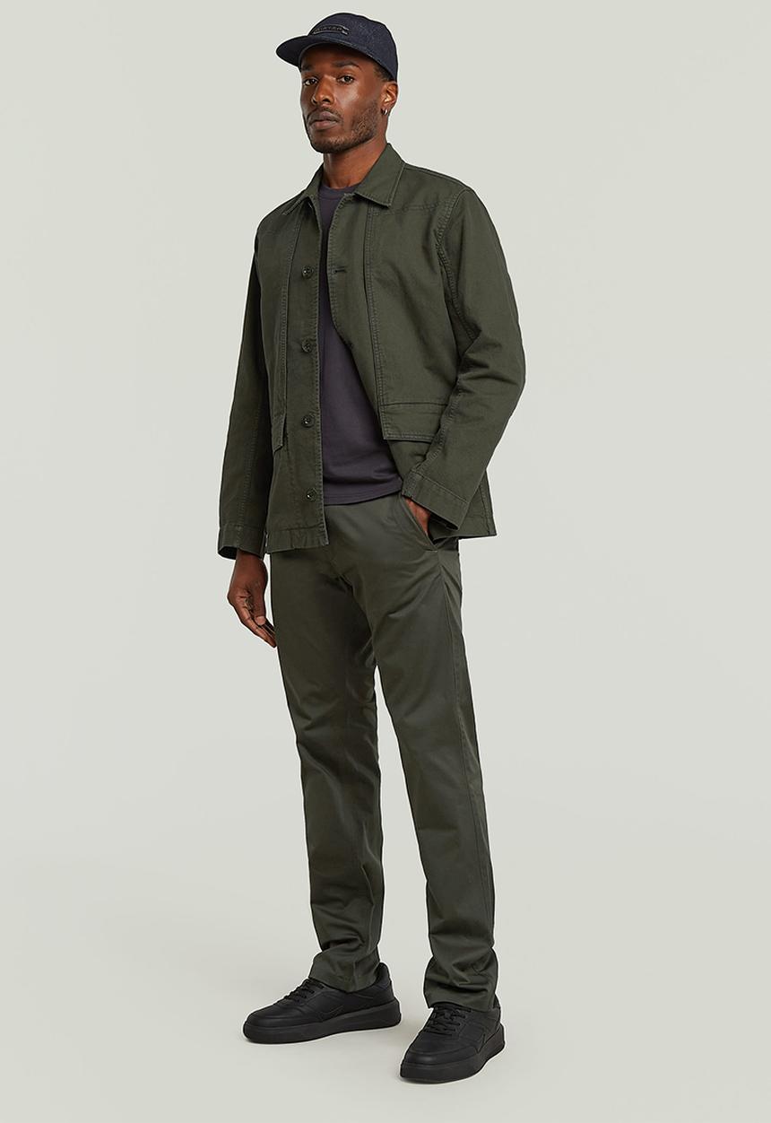 G-STAR - Mosa Straight Chino - asfalt