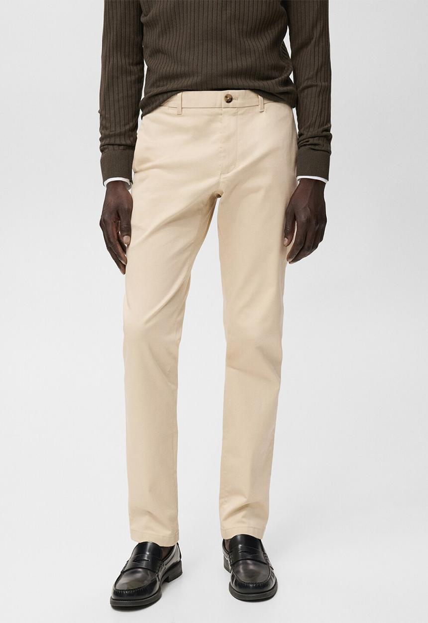 MANGO - Pantalon Barna - Light Beige