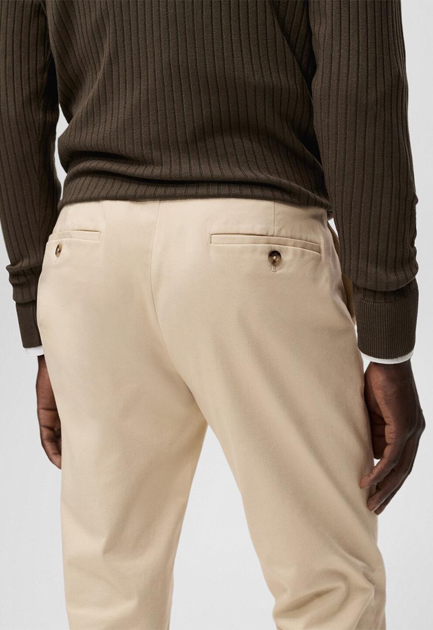 MANGO - Pantalon Barna - Light Beige