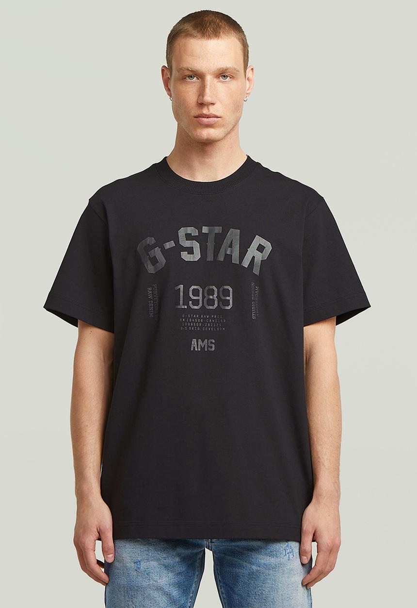 G-STAR - 89 back gr loose r t - dk black