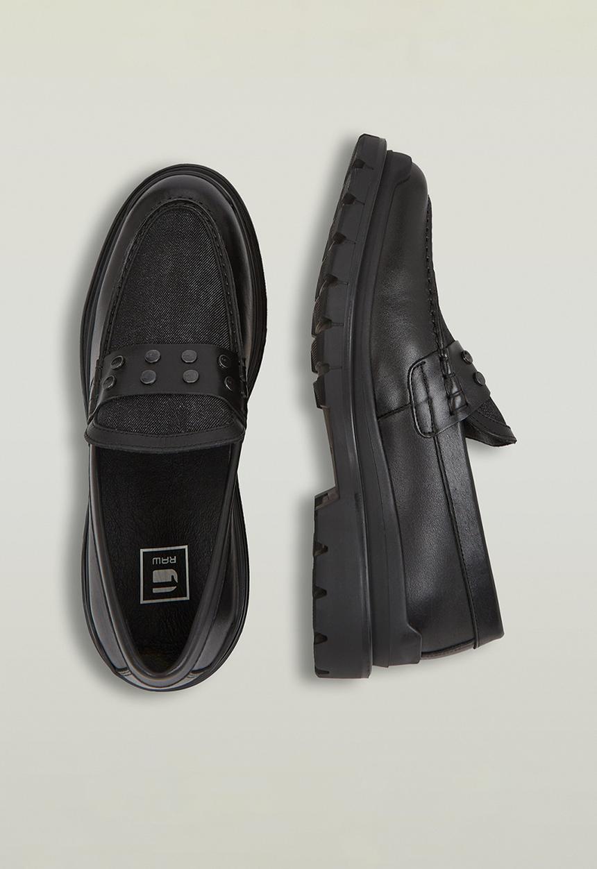 G-STAR - Blake lf lea dnm m - black