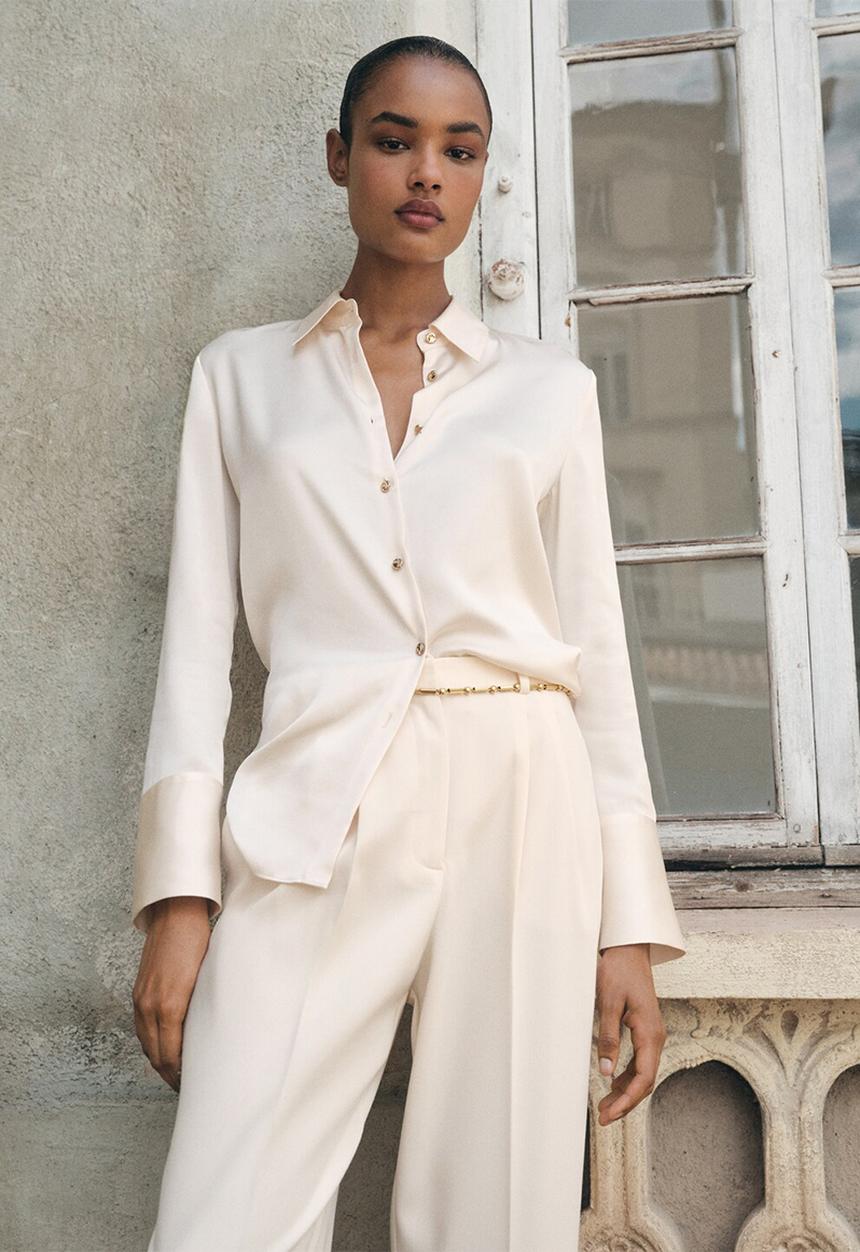 MANGO - Shirt ideale -  light beige