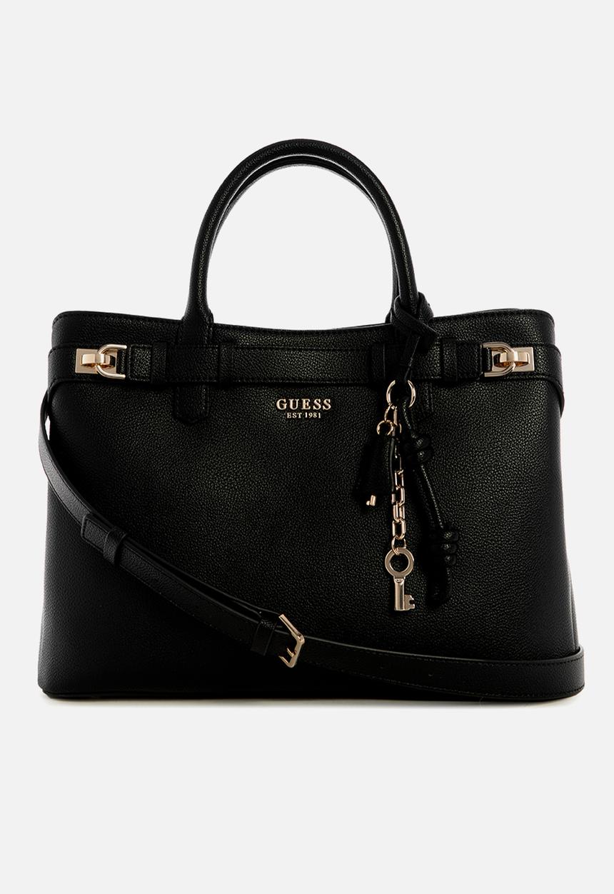 GUESS - Gregoria Large Gfriend Satchel Bag - Black