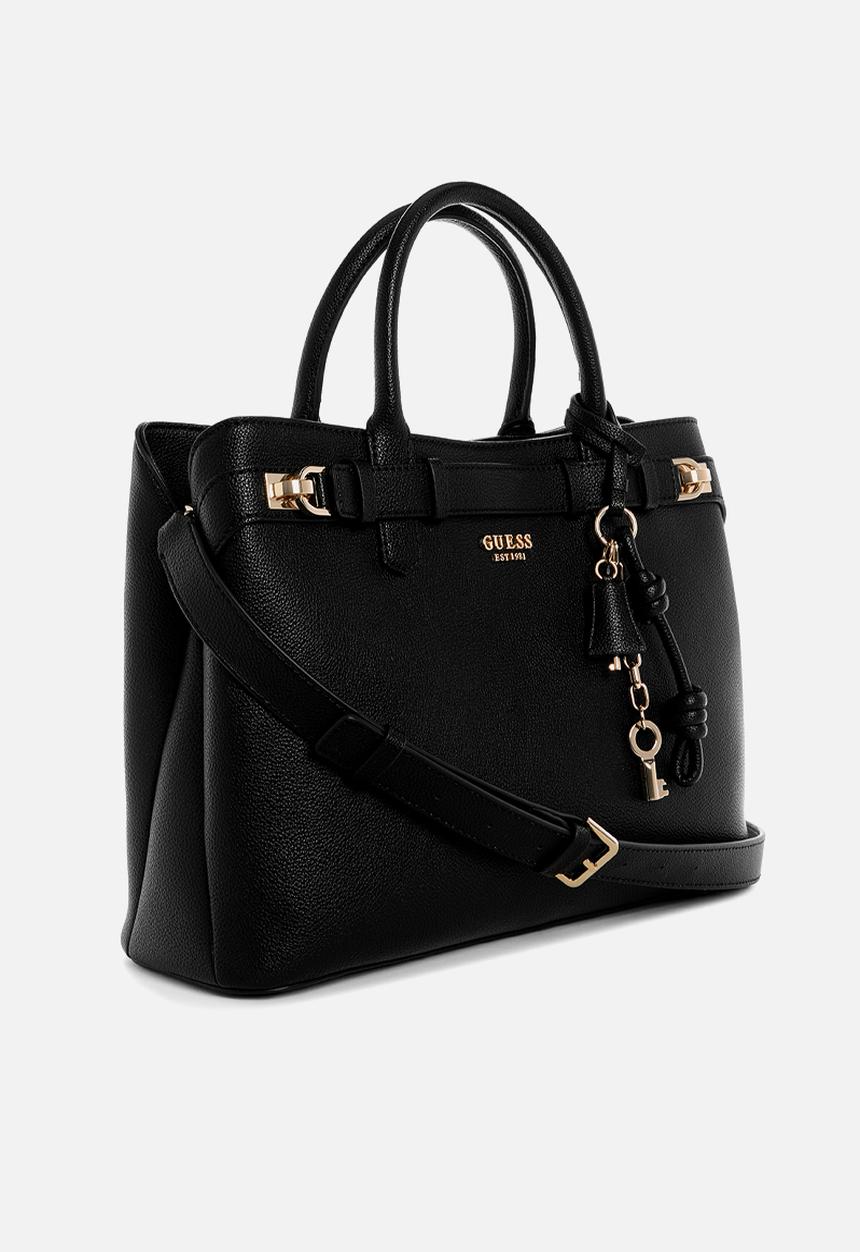 GUESS - Gregoria Large Gfriend Satchel Bag - Black