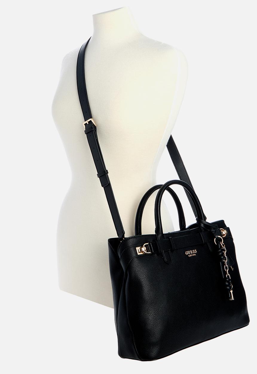 GUESS - Gregoria Large Gfriend Satchel Bag - Black