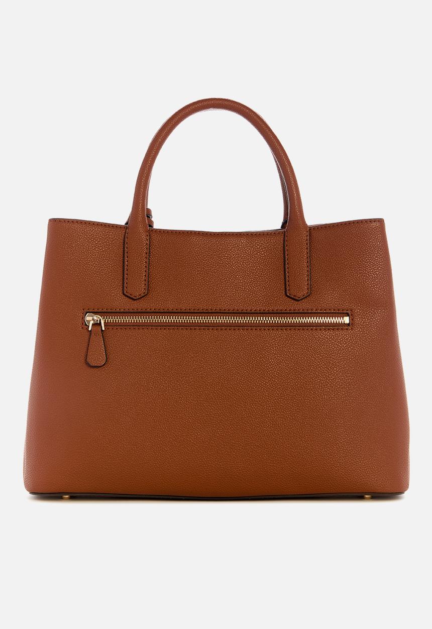 GUESS - Gregoria Large Gfriend Satchel Bag - Brown