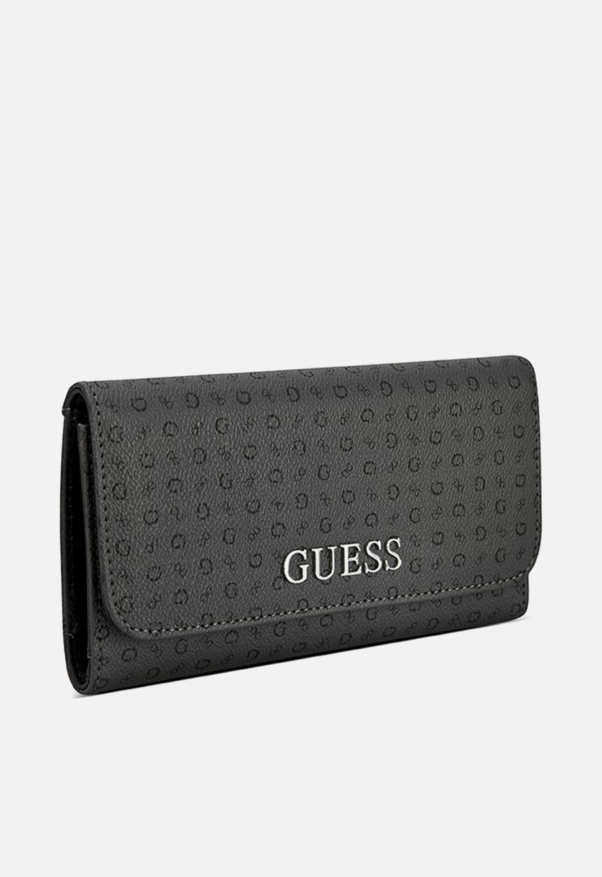 GUESS - Abbas Sling Slim Clutch Bag- Black