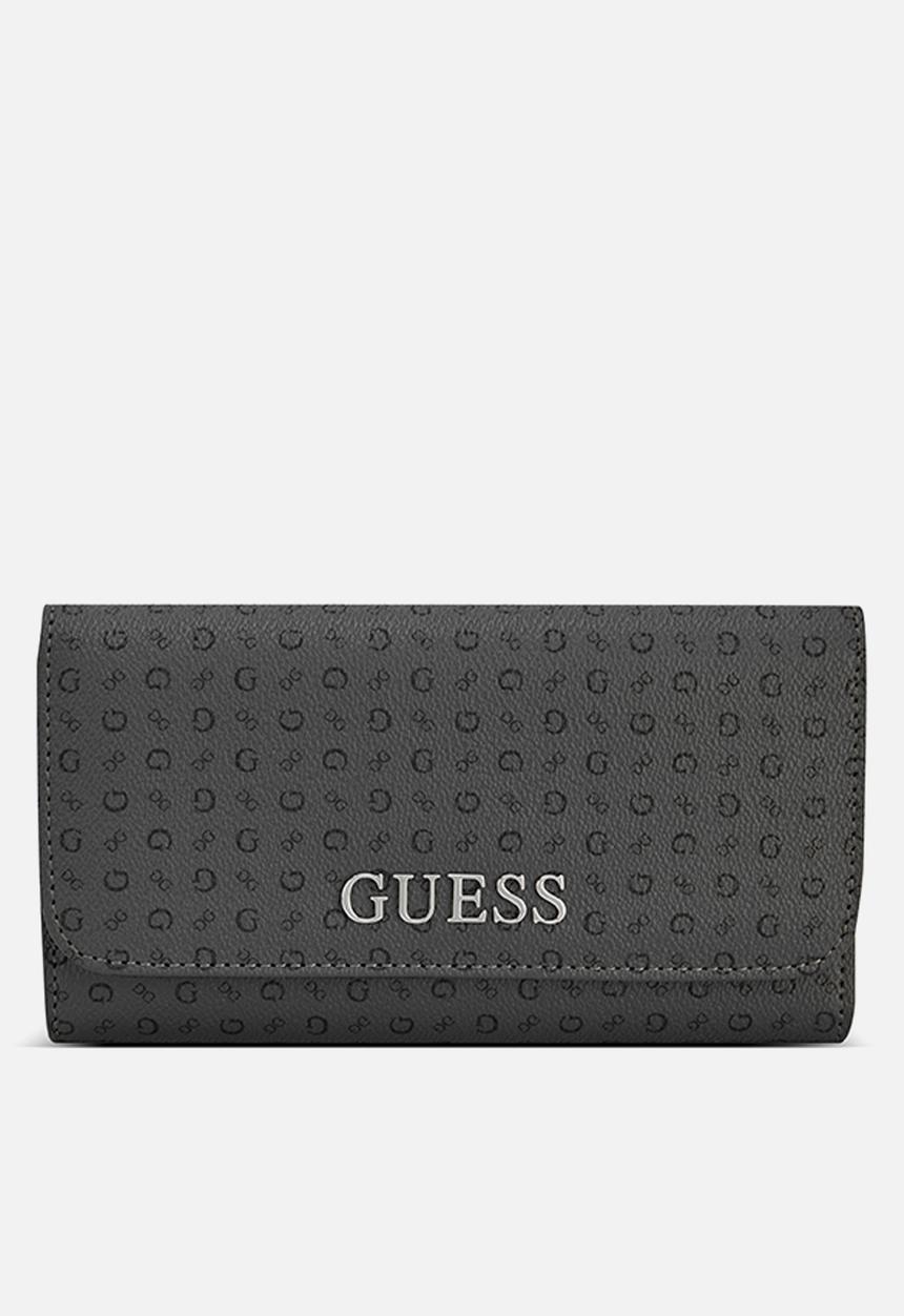 GUESS - Abbas Sling Slim Clutch Bag- Black