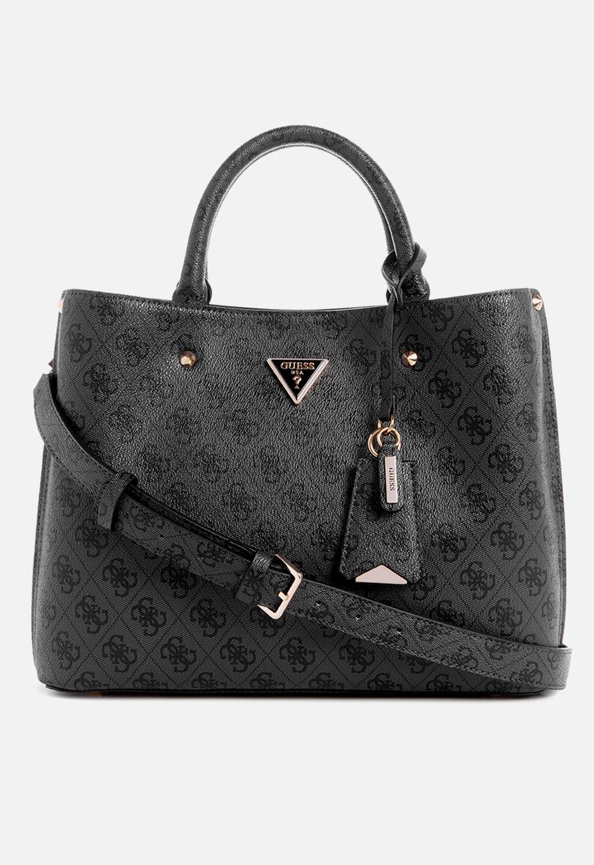 GUESS - Meridian Ii Girlfriend Satchel Bag - Black