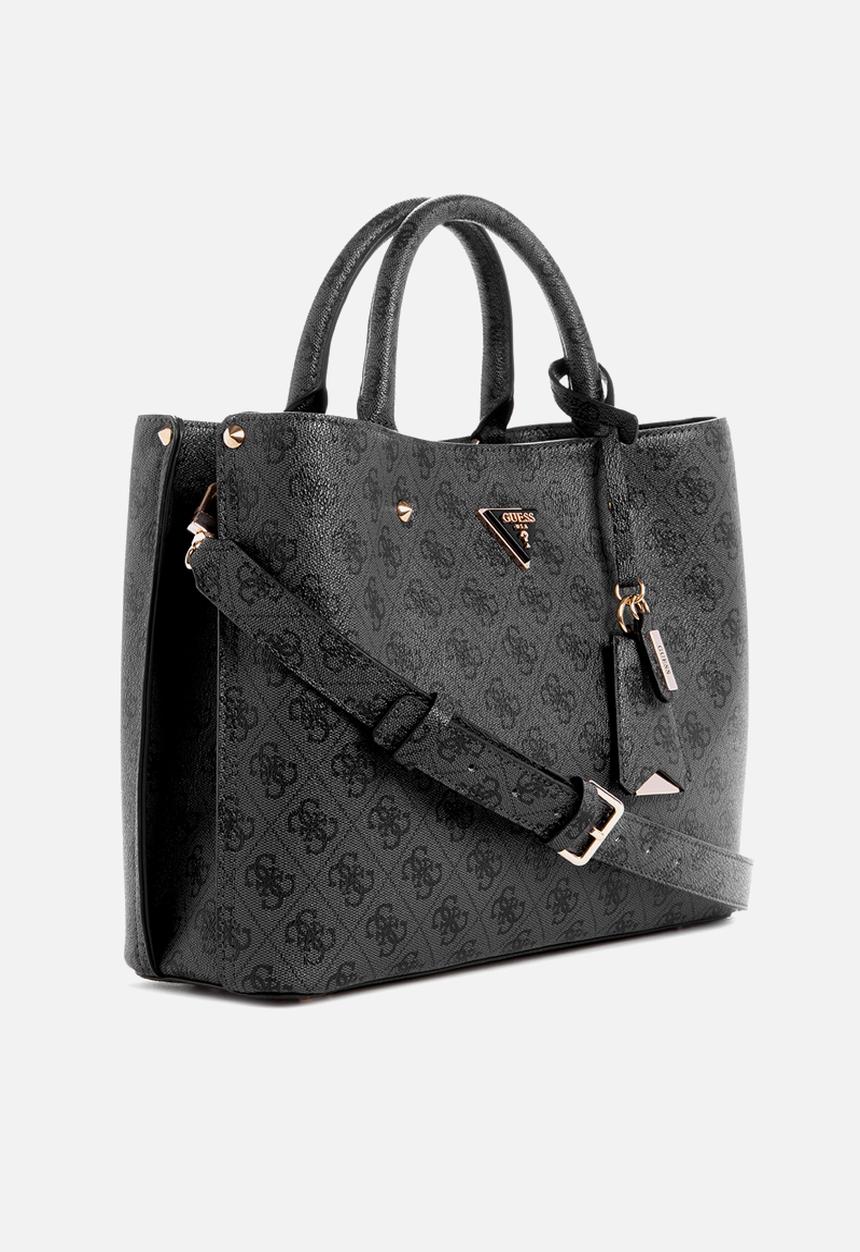 GUESS - Meridian Ii Girlfriend Satchel Bag - Black