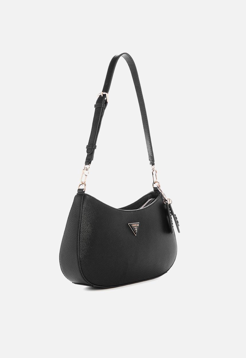 Noelle Ii Top Zip Shoulder Bag - Black