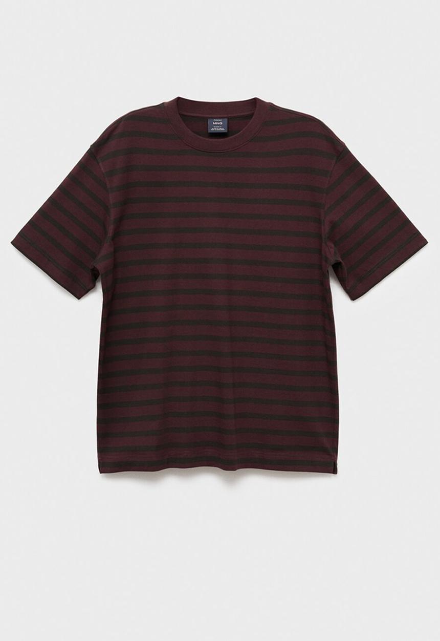 MANGO - Camiseta Anouks - Bordeaux
