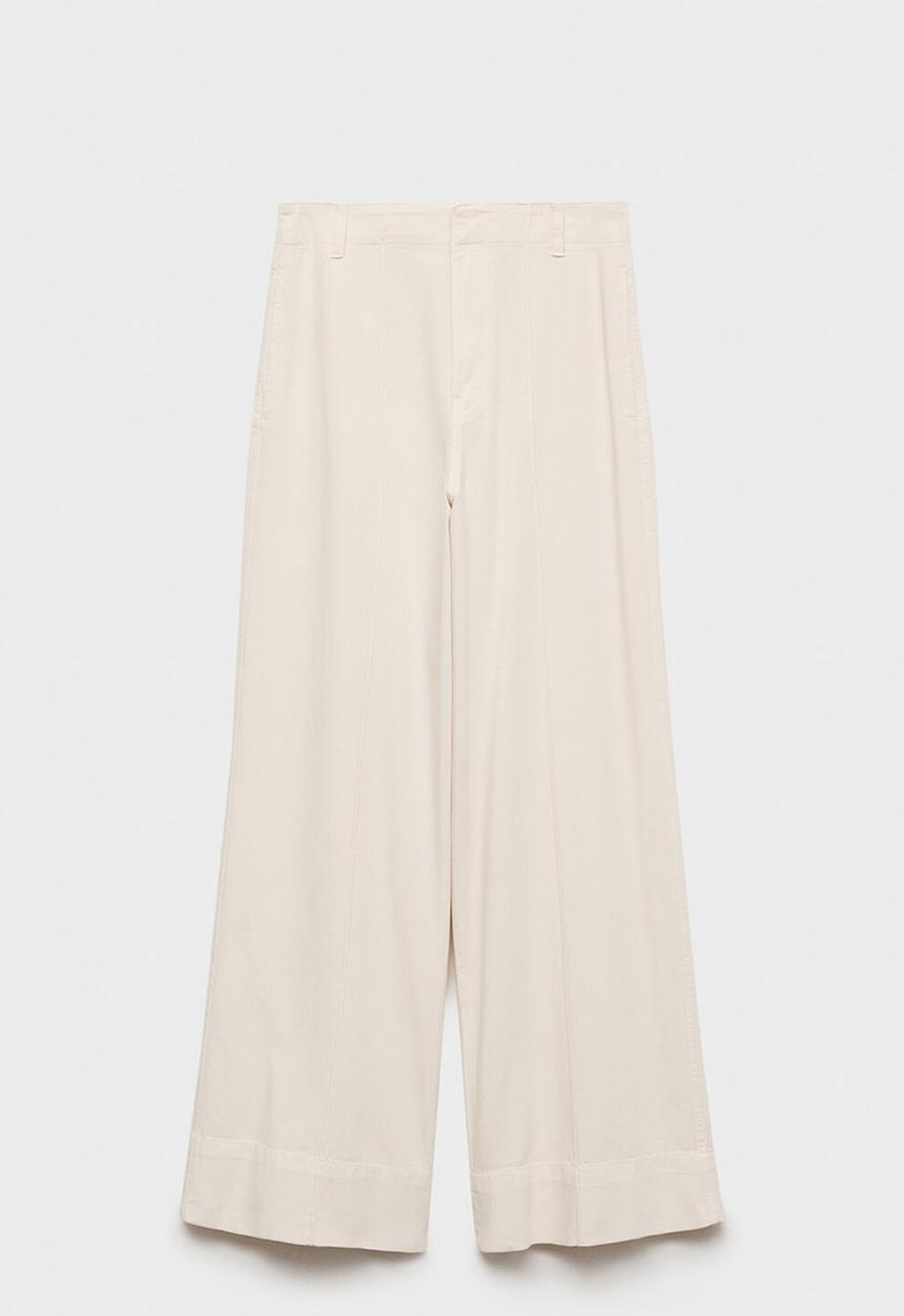 MANGO - Trousers lua -  light beige