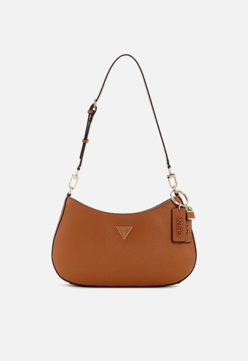 GUESS - Noelle Ii Top Zip Shoulder Bag - Brown